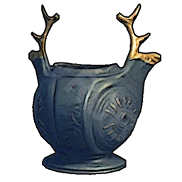 Pot with Golden Horns