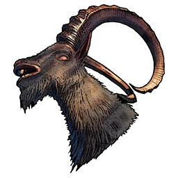 Head of a Mountain Goat Leader